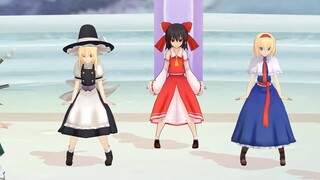 【東方mmd】霊夢＆魔理沙＆アリス＆妖夢＆咲夜で大空ドリーマー