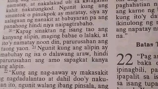 Pang Araw Araw na Talata.               Exodus 21:20-21