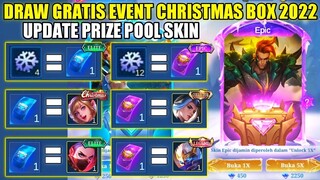 EVENT CHRISTMAS BOX MLBB 2022 | UPDATE PRIZE POOL SKIN COLLECTOR LING & SKIN LEGEND GRANGER