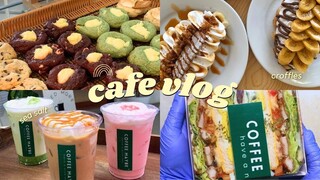 ENG) CAFE VLOG ep 31| croffles and sandwich overload 🥐🥬🍅🥪 | Philippines