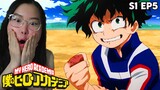 DEKU...NEVER GIVE UP 😭 | My Hero Academia - 1x5 What I Can Do For Now - Reaction + Review