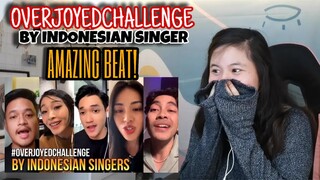 TIKTOK #OverjoyedChallenge by Indonesian Singers I REACTION