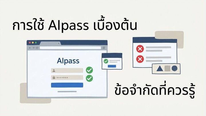 การใช้ AiPass เบื้องต้นและข้อจำกัดที่ควรรู้