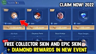 FREE COLLECTOR SKIN AND DIAMONDS! LEGIT FREE! NEW EVENT EXCHANGE SHOP | MOBILE LEGENDS 2022