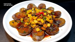 CÀ TÍM KHO TIÊU với tóp mỡ chay ăn là ghiền | eggplant recipes | ngon tại nhà T901