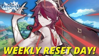 WEEKLY RESET DAY! DESTROYING ALL THE WEEKLY-BOSSES WITH MY GODLY SKILLS (Genshin Impact)