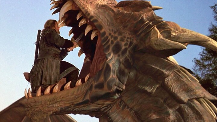 After the dragon was tamed by the knight, it surprisingly teamed up with him to trick and mooch meal