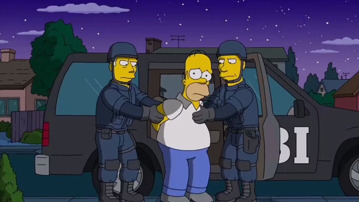 辛普森一家：侯莫看盗版电影被玛姬举报，被制片人告上法庭！