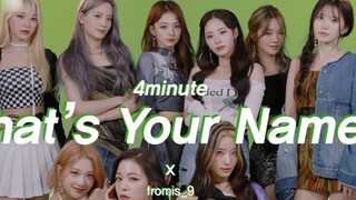هذا الأسلوب مناسب أيضًا! عرض رقص مشترك لـ fromis_9 لأغنية 4minute - What's Your Name!