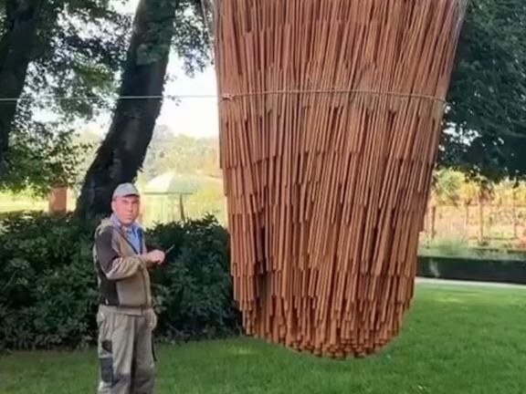 Have you ever seen a wind chime like this?