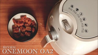 สัมผัสแรก รีวิวหม้อทอดไร้น้ำมัน Onemoon oa2 ซี่โครงหมูพริกไทยดำ