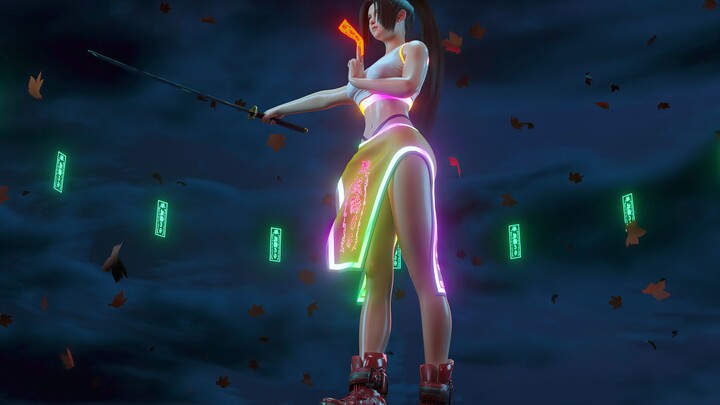 Ayo berburu hantu bersama Kak Tifa! -Animasi Tifa 3D buatan Blender
