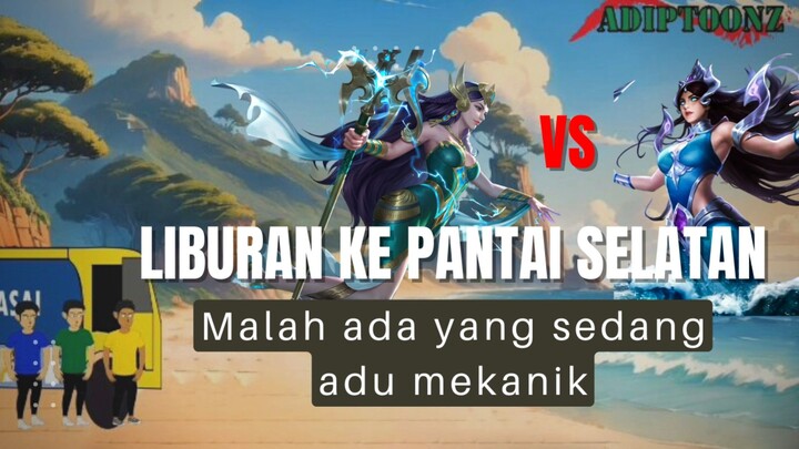 liburan ke pantai selatan | malah ada yang sedang adu mekanik 😂😂