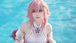 No, the swimsuit Kamiko can't take you down [Yae Kamiko Swimsuit COS]