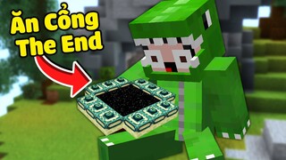 Minecraft Bedwars, Nhưng Có Thế ĂN CỔNG THE END Nhận Được Vũ Khí Hacker Siêu Vip Troll Noob Team