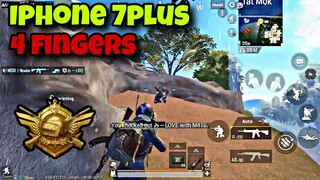 IPHONE 7 PLUS CONQUEROR 4 FINGERS MONTAGE HIGHLIGHTS [PUBG MOBILE]