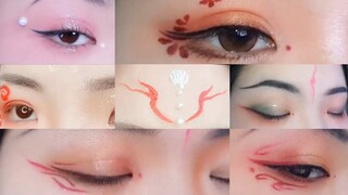 Trang điểm mắt, vẽ chu sa cổ trang Trung| Chinese ancient eyes makeup- Nhã Di Các.