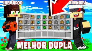 FRUTA DA SORTE em ONE PIECE com A MELHOR DUPLA 𝗡𝗢 Minecraft Pocket Edition !! ‹ Ine ›