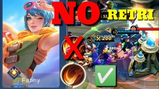 FANNY NO RETRI / NO BUFF / INSANE DAMAGE 😱😱😱 #mlbb #fanny #gameplay