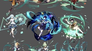A large collection of wind style vertical paintings!