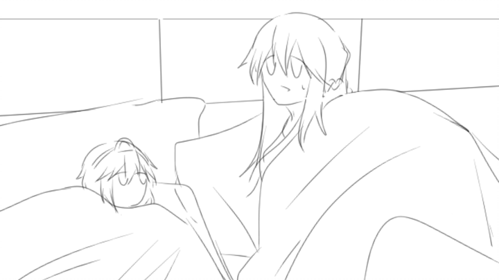 [Kan Gong Handwriting] Diễn tập trên giường