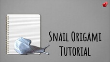 Paper Snail Origami Tutorial 🐌
