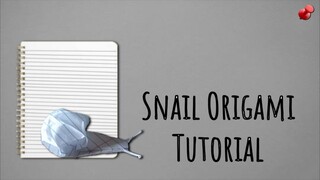 Paper Snail Origami Tutorial 🐌