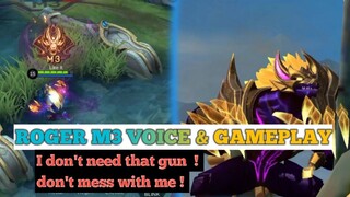 Roger Voiceline skin M3 mlbb