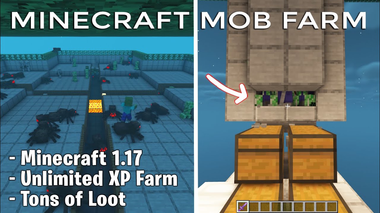 Enderman XP Farm Tutorial in Minecraft Bedrock 1.18 (MCPE/Xbox/PS4