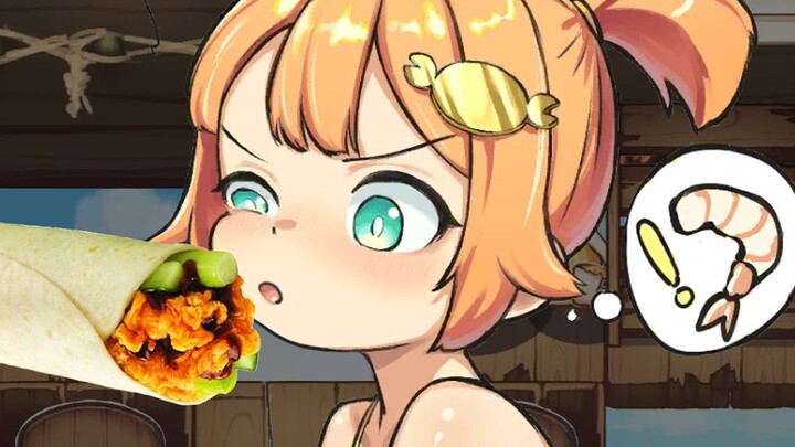 Mmm... I really can’t eat another bite, meow~