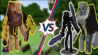 Mutan Piglin Brute Vs Mutan Wither Skelaton & Bouldering Zombie Mob Battle Mod - Mods - Minecraft