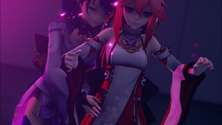 ( MMD Genshin Impact ) Jabely Baby / Baal X Yae