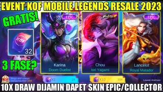 UPDATE EVENT KOF MOBILE LEGENDS RESALE DESEMBER 2023! TIKET DRAW GRATIS NYA ADA 3 FASE?