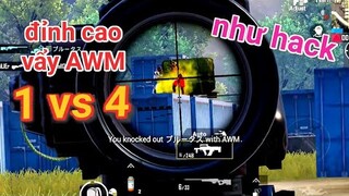 PUBG Mobile - Game Đấu Cân Nhiều Team Toàn ProPlayer | Kỹ Năng Vẩy AWM One Shot One Kill
