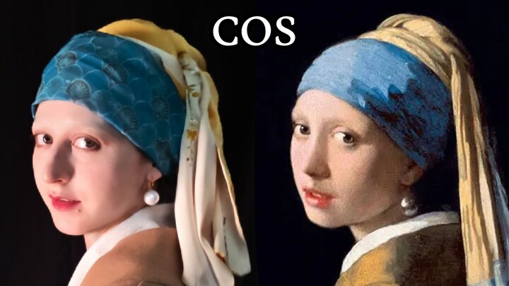 【COS】Hóa thân thành “Thiếu nữ đeo khuyên tai ngọc trai”!