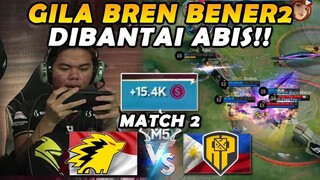 BREN LANGSUNG DITUTORIN CARANYA MEMBANTAI DENGAN BENAR!! - ONIC vs BREN MATCH 2