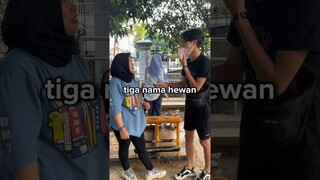 SEBUTKAN 3 NAMA HEWAN HURUF M DAPAT UANG TAPI SULIT UNTUK DI JAWAB !?? #viral #shorts