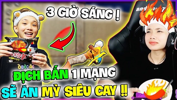 Thử Thách 3h Sáng “ Địch Bắn 1 Mạng Sẽ Ăn Mì Siêu Cay “ Ruby Bật Khóc Vì Quá Bất Lực…