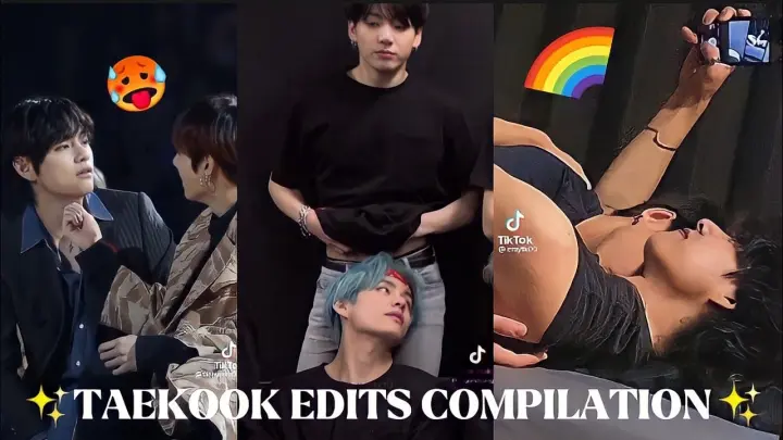 Taekook💋edits compilation bcs this two is the ✨MOST ULTIMATE SHIP✨ in kpop history🏳️‍🌈