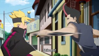 Boruto And Shikadai Helps Inojin To Capture Thief