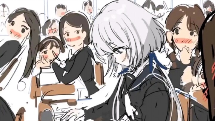 What’s it like going to school with dyed white hair?