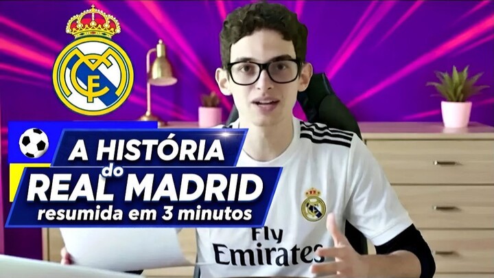 A HISTÓRIA do REAL MADRID EM 3 MINUTOS