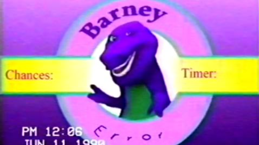 Rare Footage of Early Barney Error (1990)