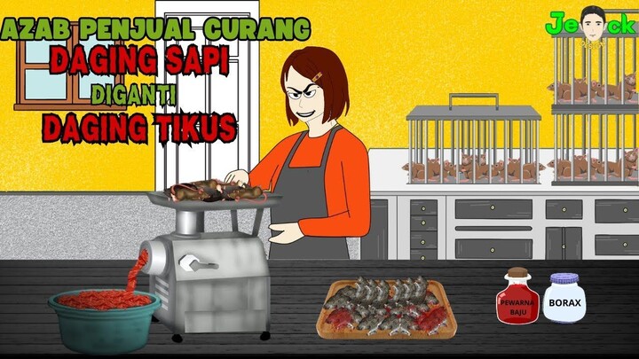 AZAB PENJUAL DAGING GILING DIGANTI DENGAN DAGING TIKUS  SINETRON AZAB