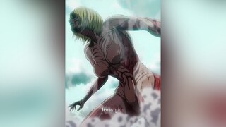 female titan is back! attackontitanseason4 annieleonhart reinerbraun femaletitan armoredtitan snk animeedit viral fyp foryou