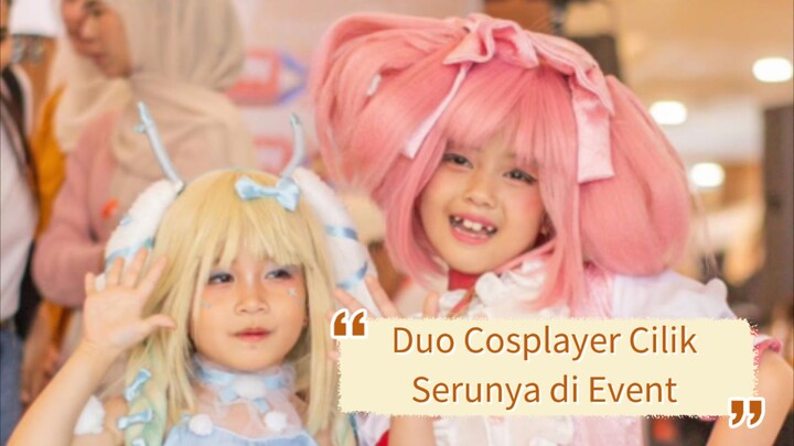 Serunya duo bocil cosplayer di event