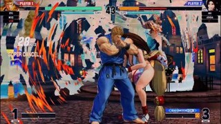 KOF15　極限流奥義　リョウサカザキ　46Hit龍虎乱舞コンボ　意外と威力低い…