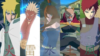 All Kage Ultimate & Team Ultimate Jutsus - Naruto Ultimate Ninja Storm 4 (60FPS)