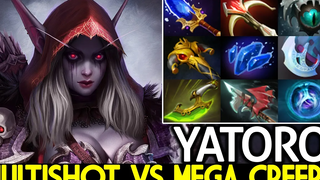 YATORO Drow Ranger Crazy Multishot Arrows กับ Megacreeps Dota 2