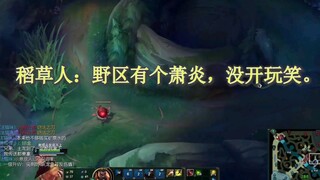 稻草人:野区有个萧炎，没开玩笑。